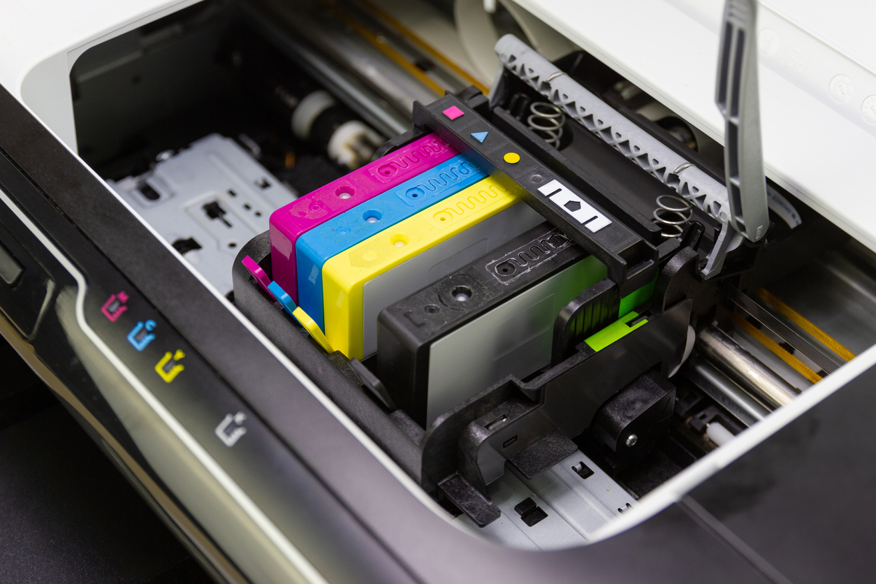 An ink cartridge or inkjet cartridge is a component of an inkjet printer that contains the ink four color